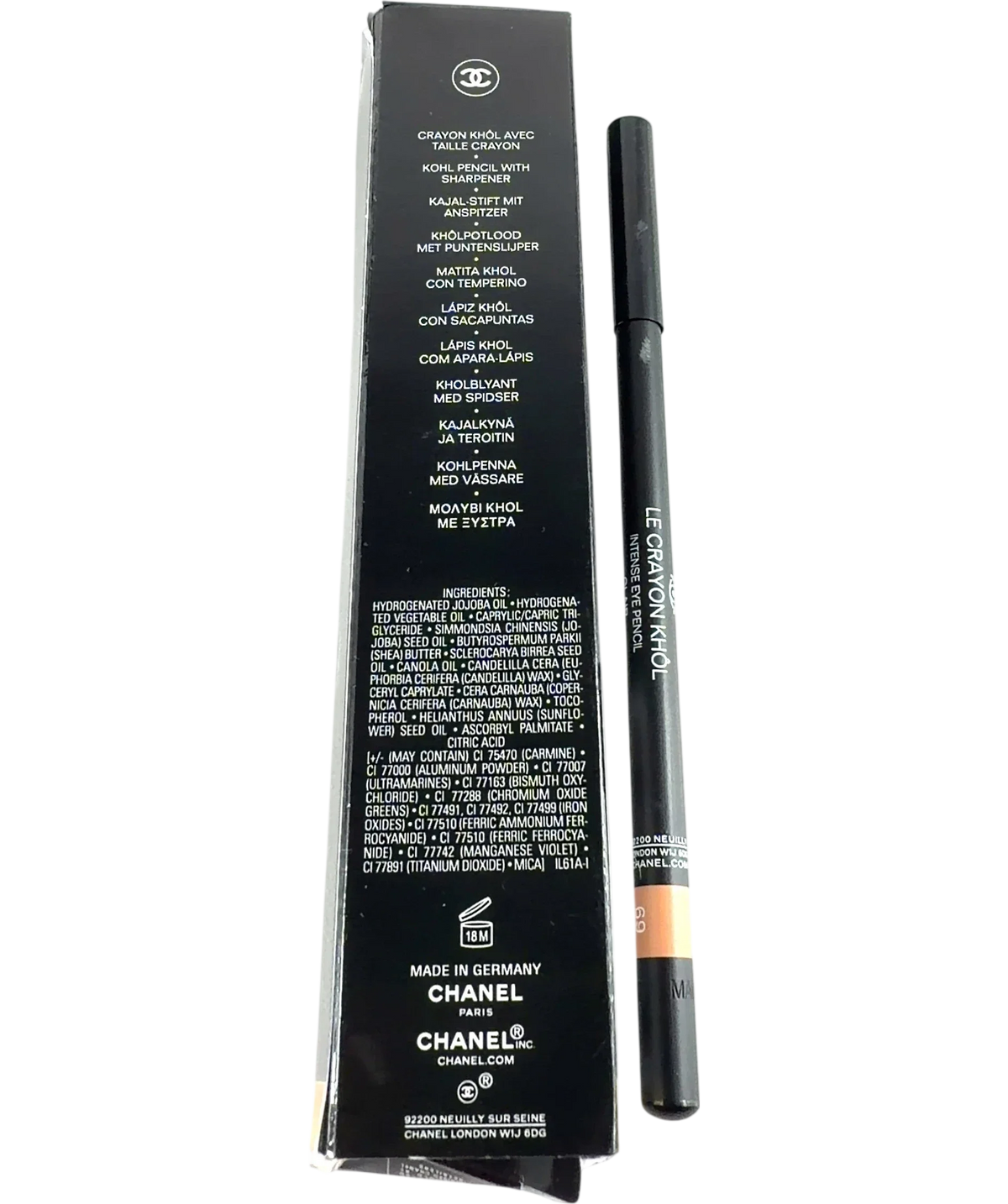Chanel 69 CLAIR Chanel Le Crayon Khôl Intense Eye Pencil 69 Clair 1.4g, size 1.4g — back