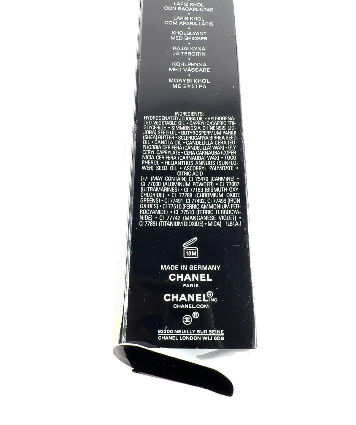 Chanel 69 CLAIR Chanel Le Crayon Khôl Intense Eye Pencil 69 Clair 1.4g, size 1.4g — fabric detail