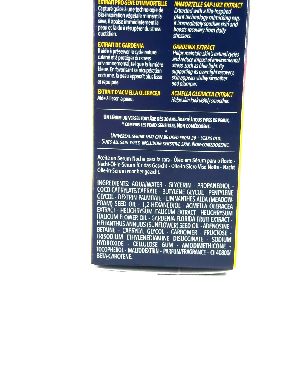 Loccitane IMMORTELLE RESET, size 30ml — fabric detail