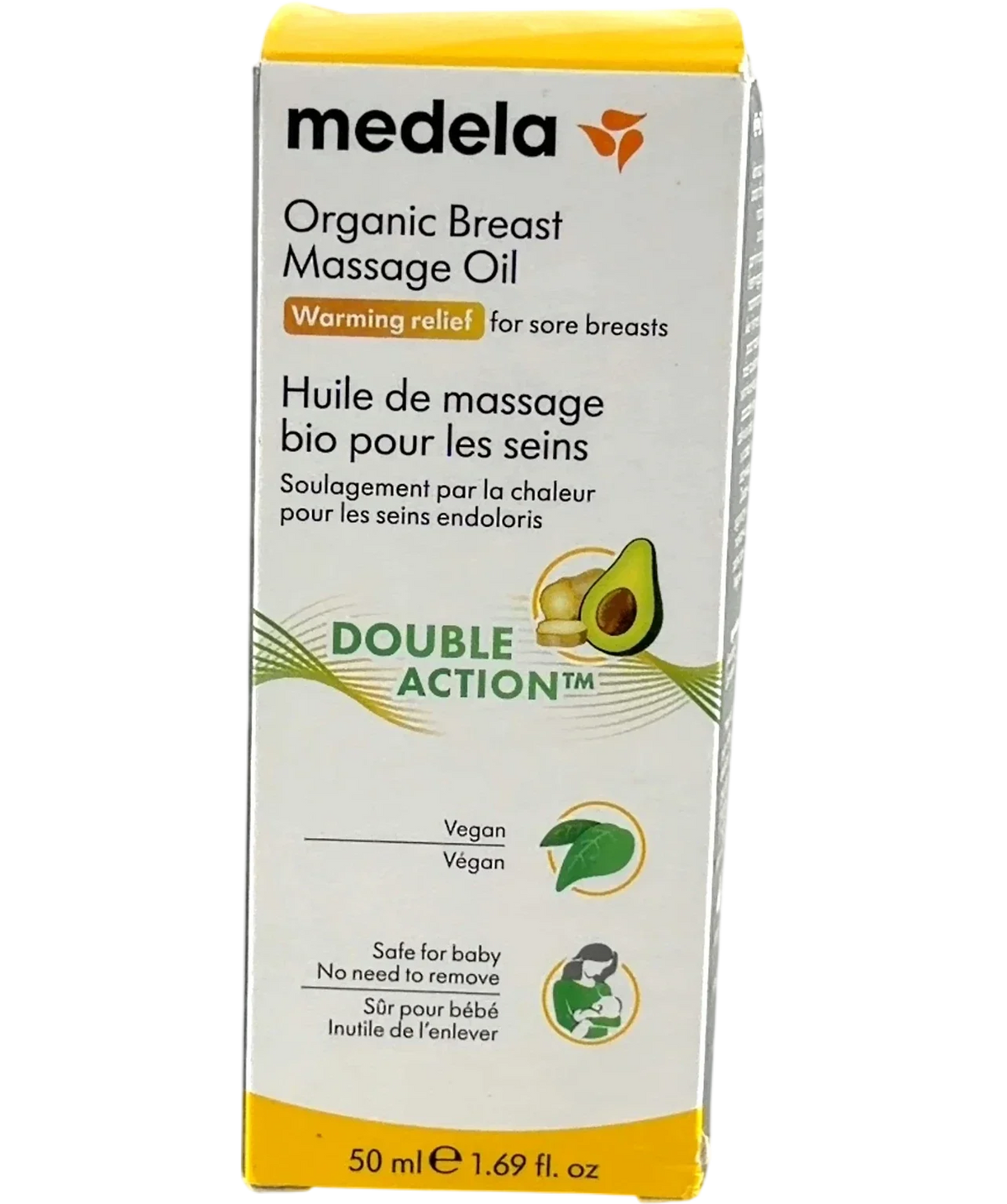 medela Organic Breast Massage Oil, size 50ml — front