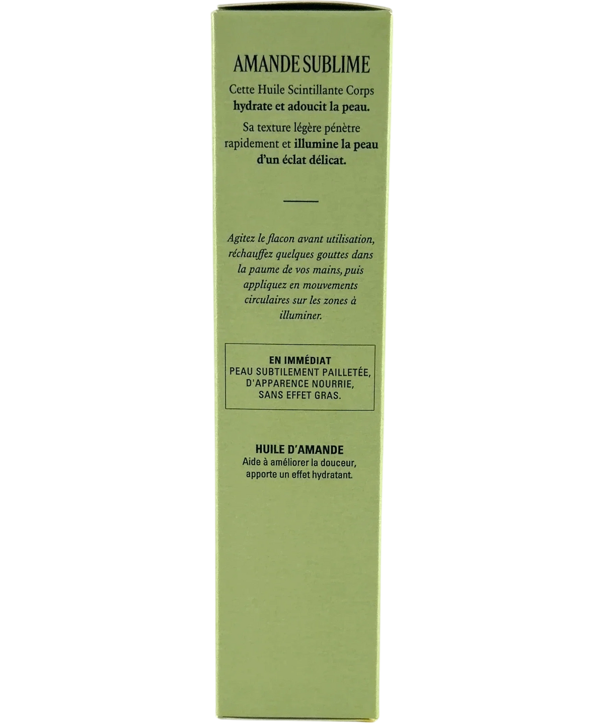 Loccitane AMANDE SUBLIME, size 100ml — back