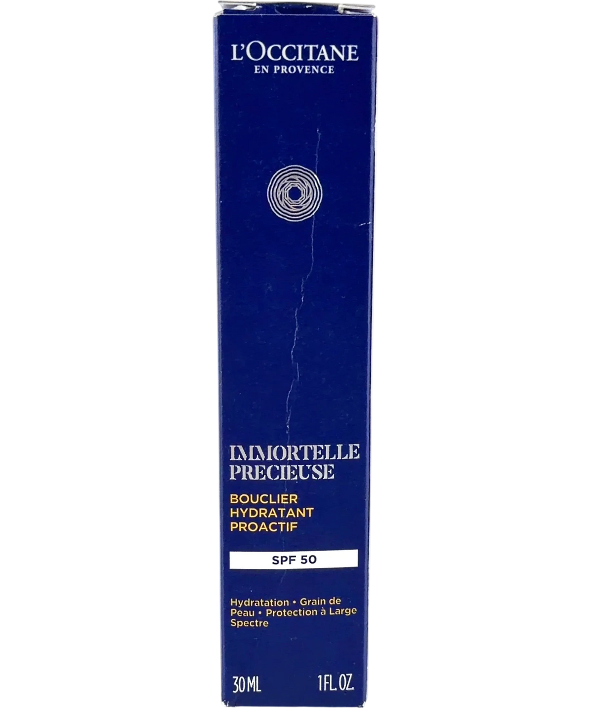 Loccitane Immortelle Précieuse UV Shield SPF 50 (Bouclier Hydratant Proactif), size 30ml — front