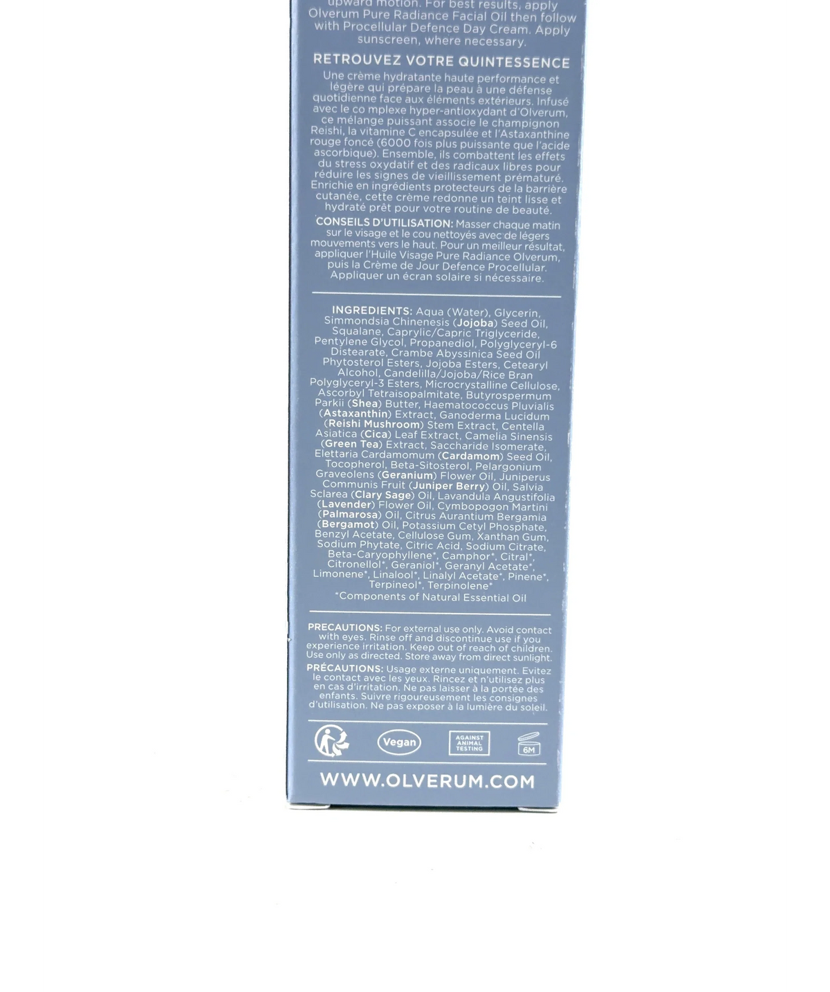 olverum Procellular Defence Day Cream 50ml, size 50ml — fabric detail