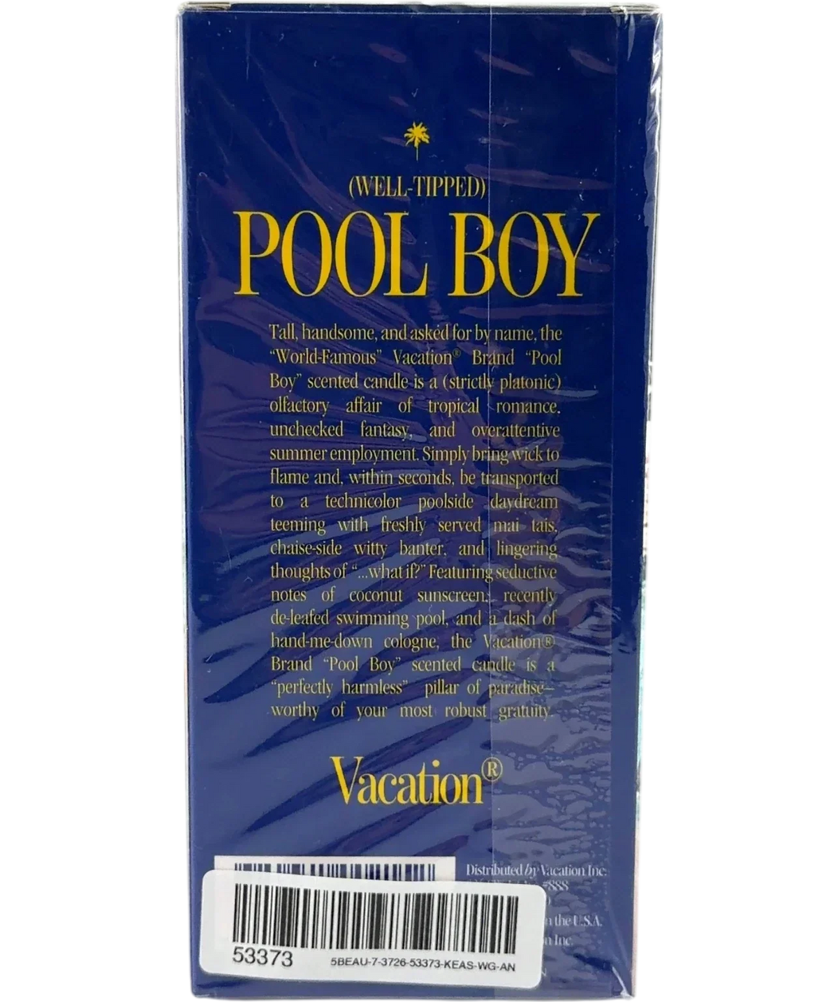 Vacation POOL BOY, size 227g — back