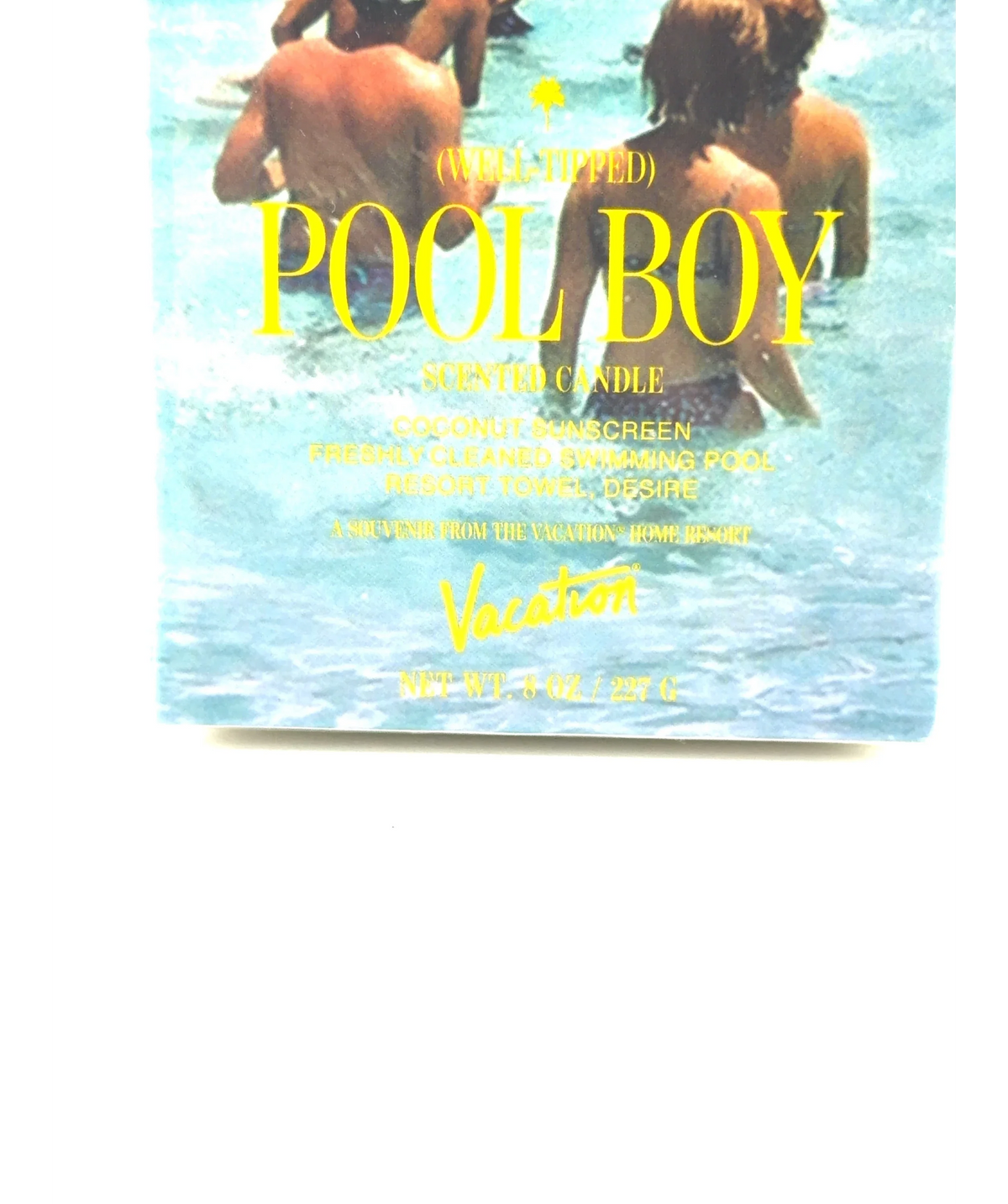 Vacation POOL BOY, size 227g — care label