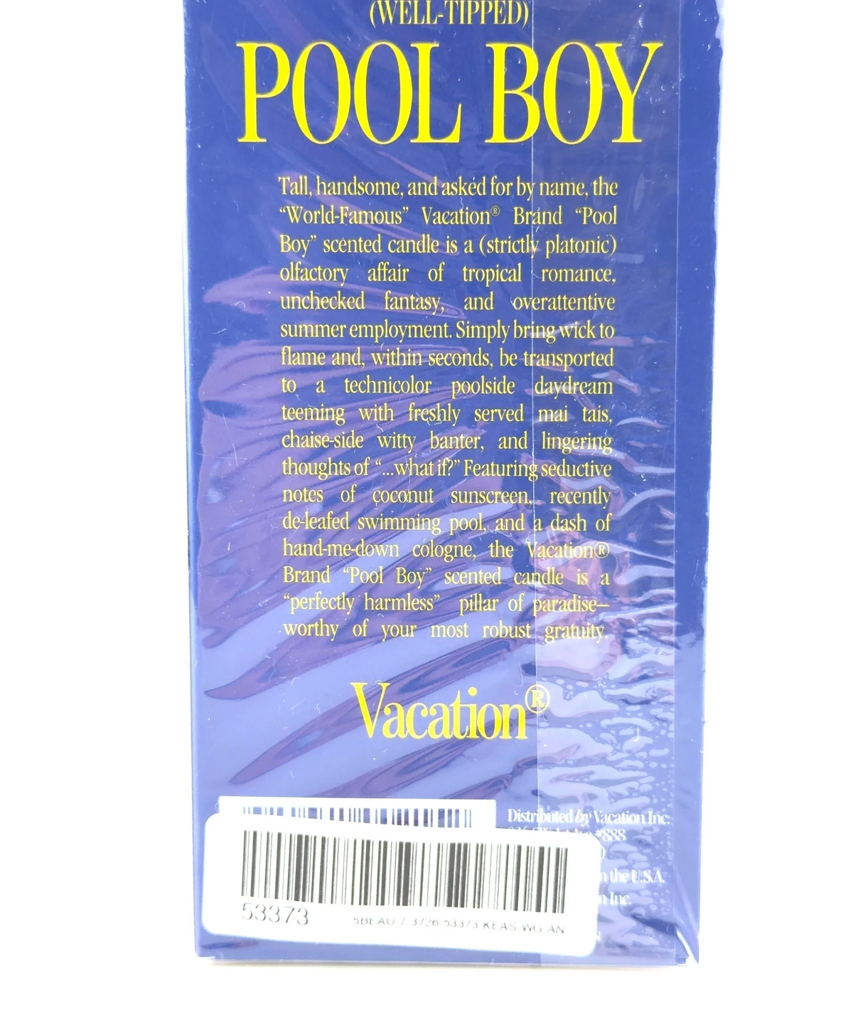 Vacation POOL BOY, size 227g — fabric detail