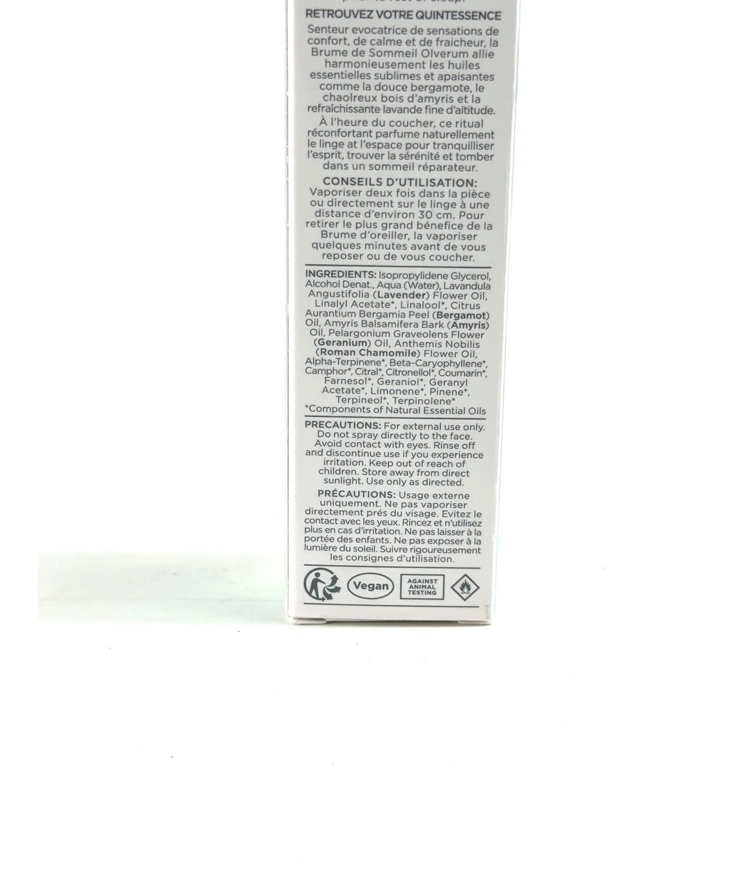 olverum Nightfall Sleep Mist, size 30ml — fabric detail