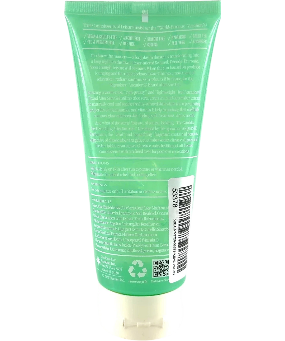 Vacation Vacation After Sun Gel 177ml, size 177ml — back