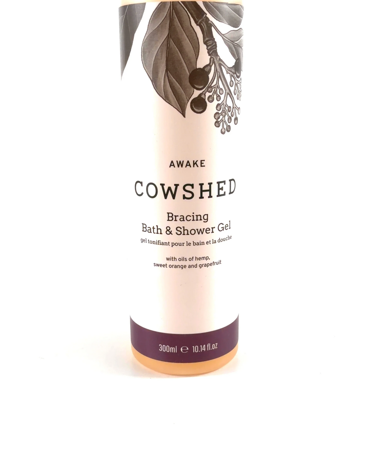 Cowshed Awake Bracing Bath & Shower Gel, size 300ml — label