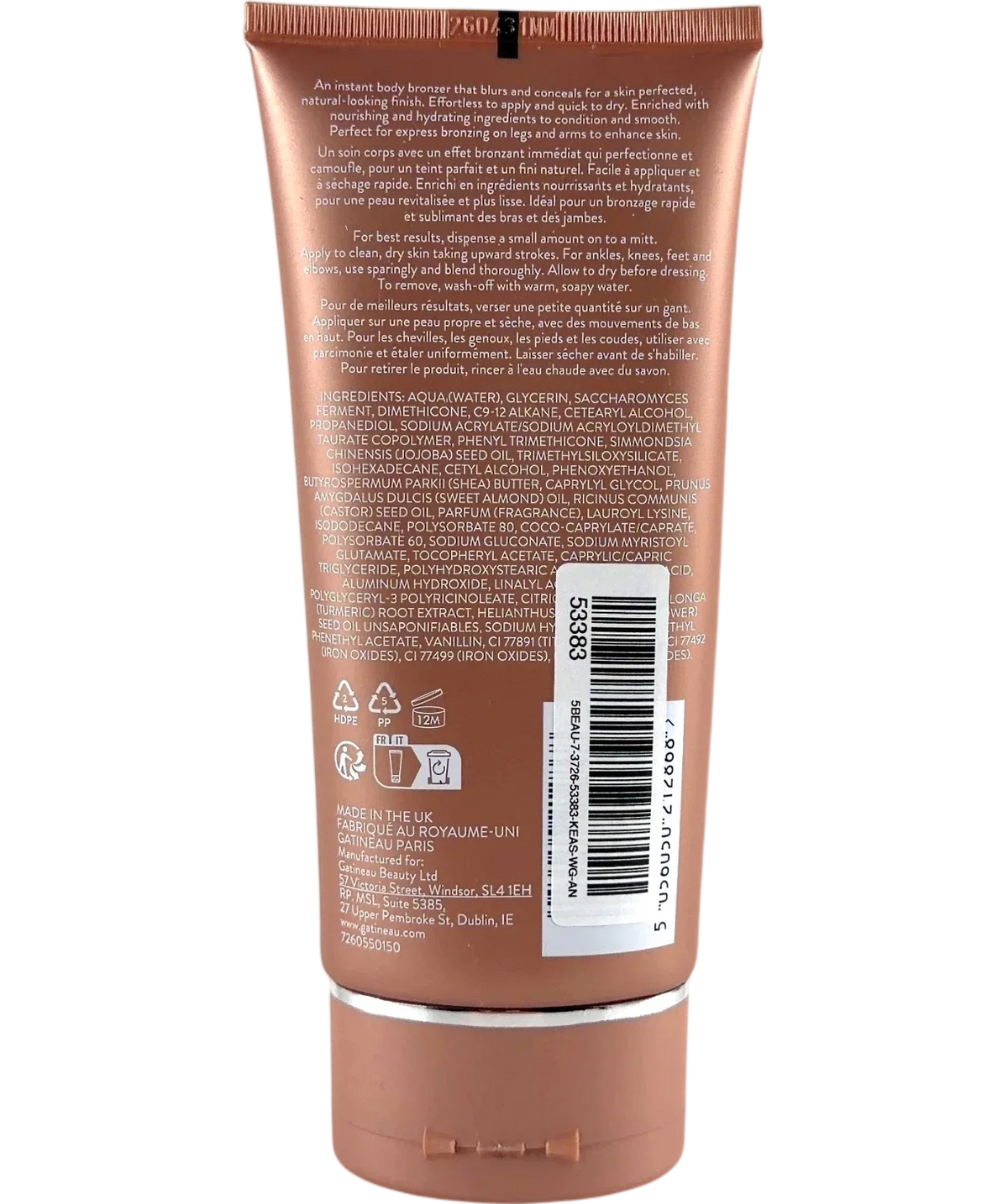 gatineau LIGHT / MEDIUM Gatineau Golden Glow Blurring Body Bronze Light/Medium 150ml, size 150ml — back