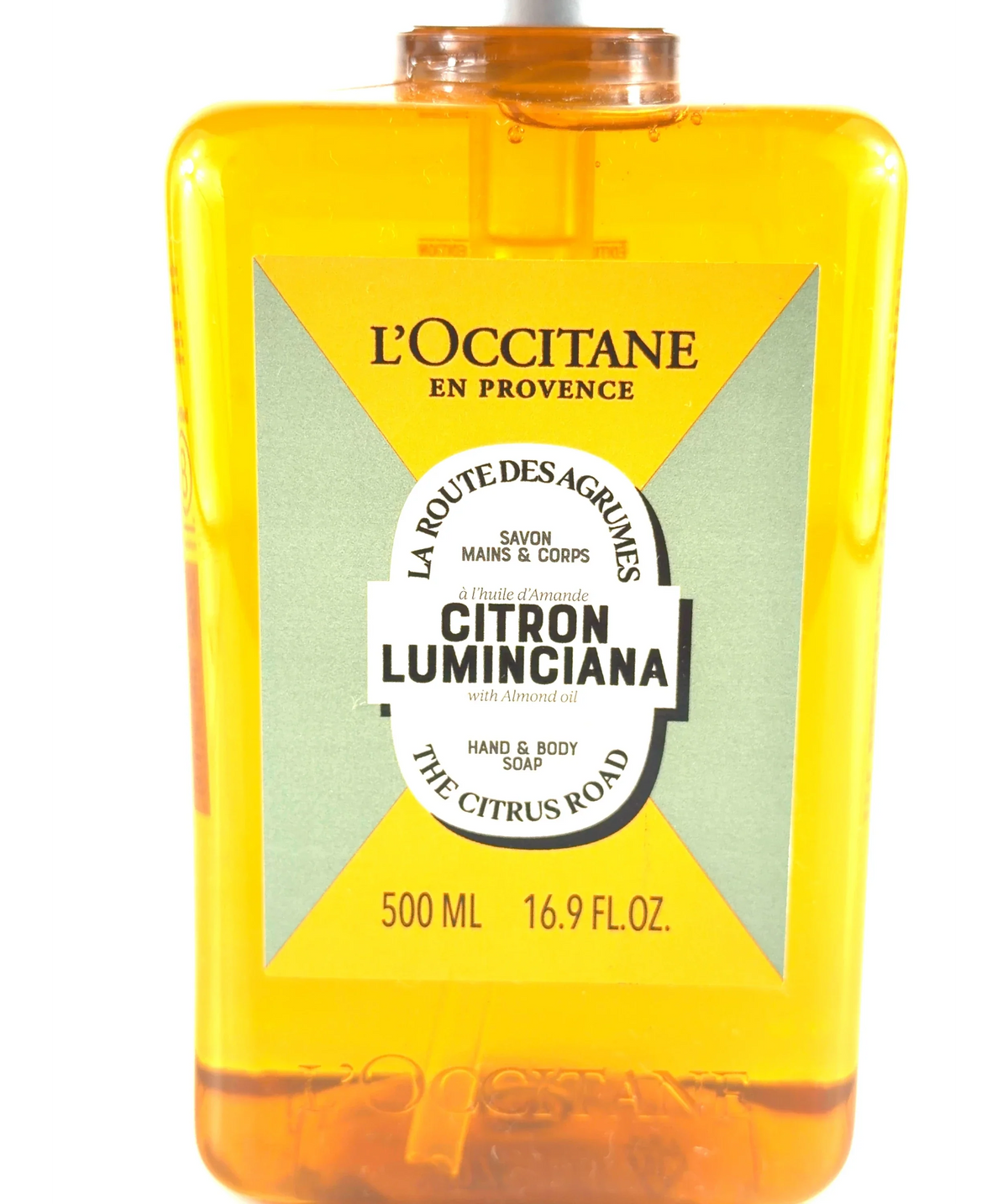 Loccitane Citron Luminciana Hand & Body Soap 500ml, size 500ml — label