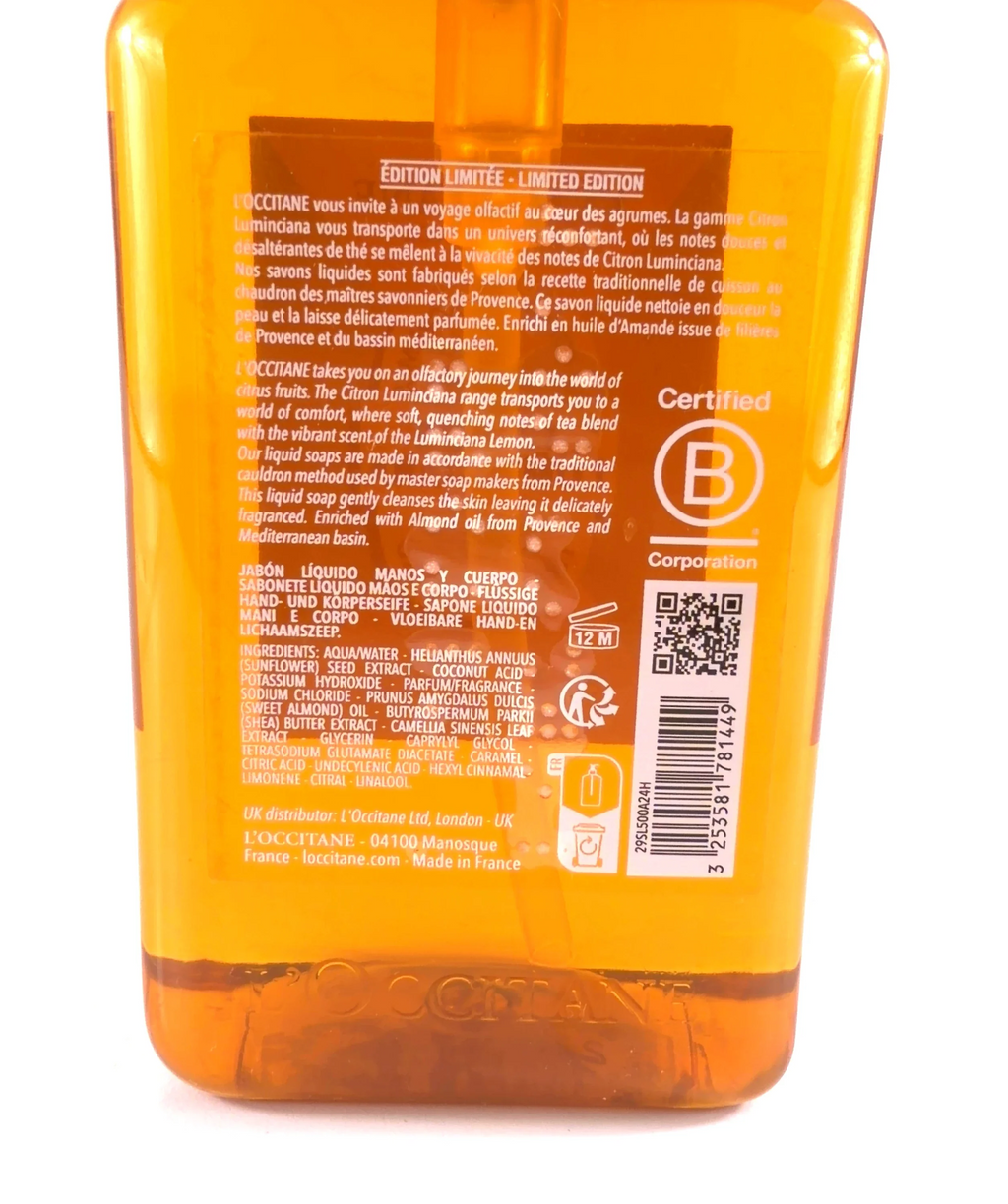 Loccitane Citron Luminciana Hand & Body Soap 500ml, size 500ml — fabric detail