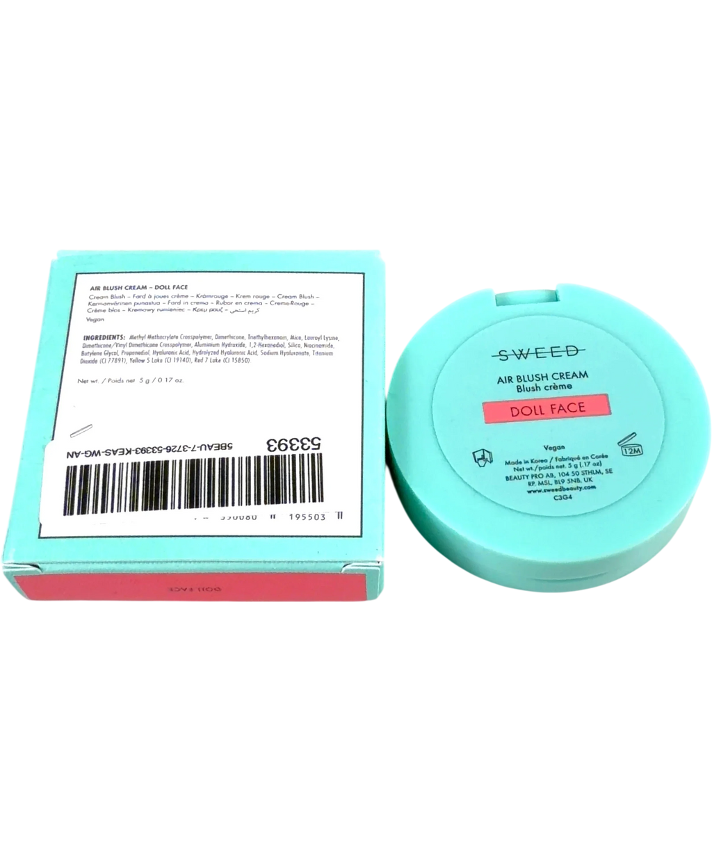 SWEED DOLL FACE AIR BLUSH CREAM, size 5g — back