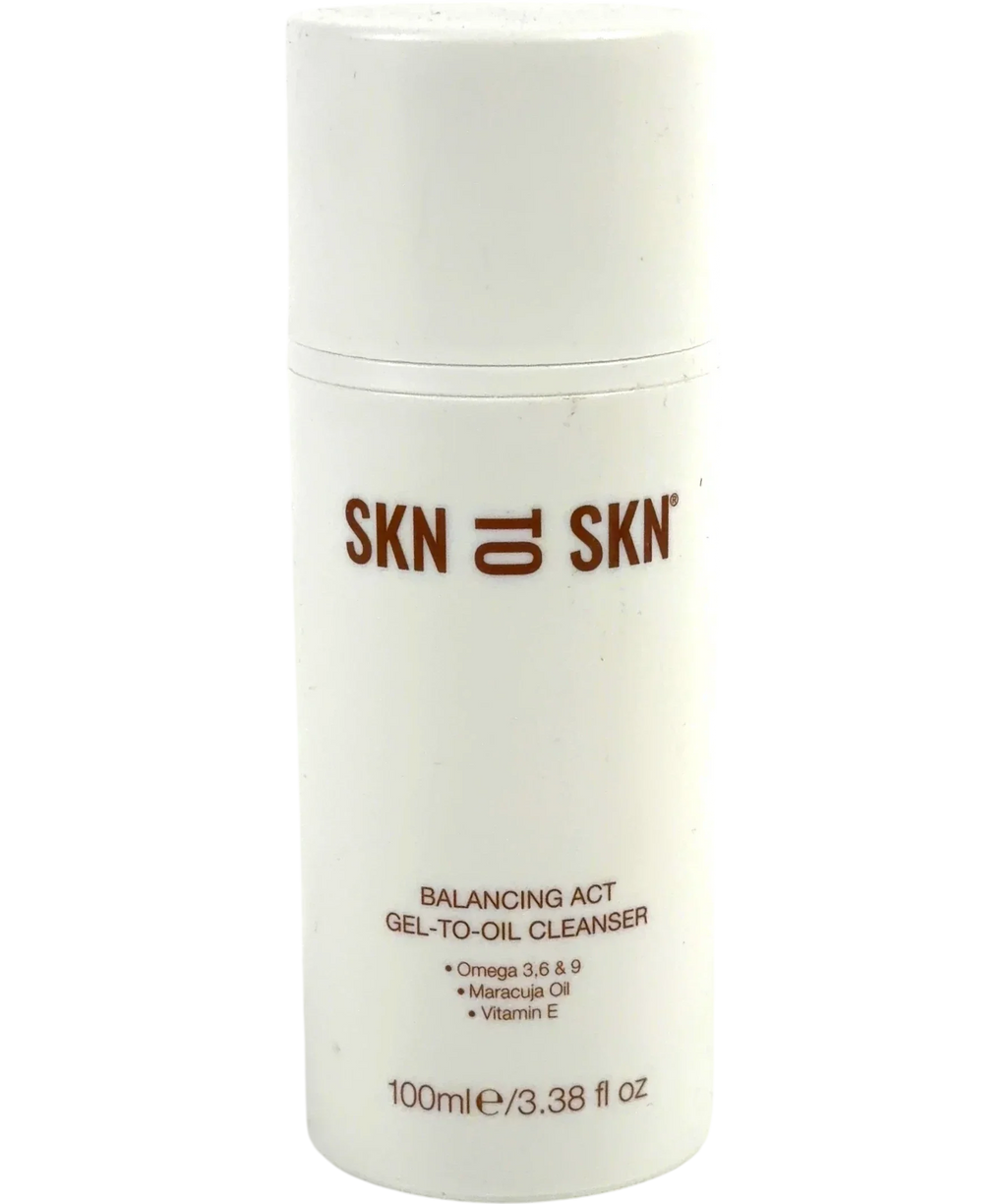 SKN-TO-SKN BALANCING ACT GEL-TO-OIL CLEANSER, size 100ml — front
