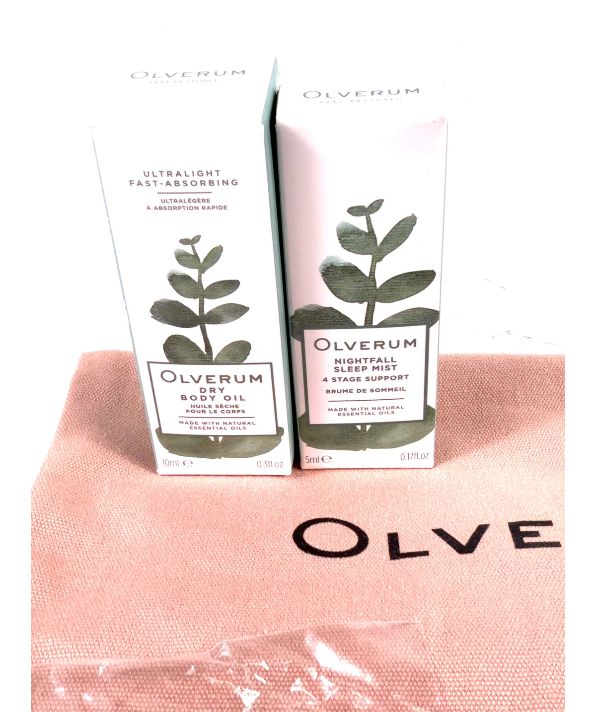 olverum Olverum Restful Sleep & Body Wellbeing Gift Set, size 10ml — care label