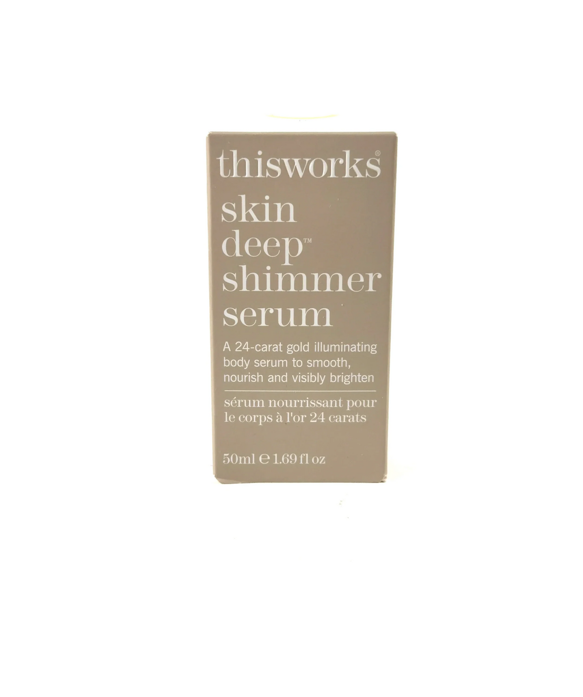 This Works Skin Deep Shimmer Serum, size 50ml — label