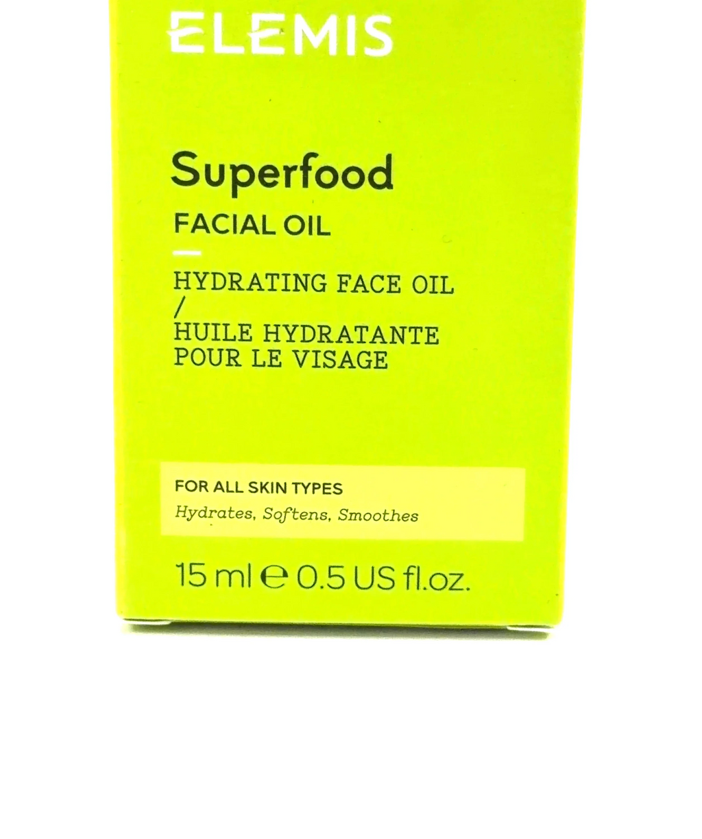 Elemis Superfood Facial Oil, size 15ml — care label