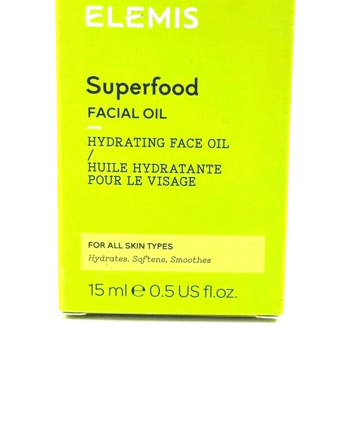 Elemis Superfood Facial Oil, size 15ml — care label
