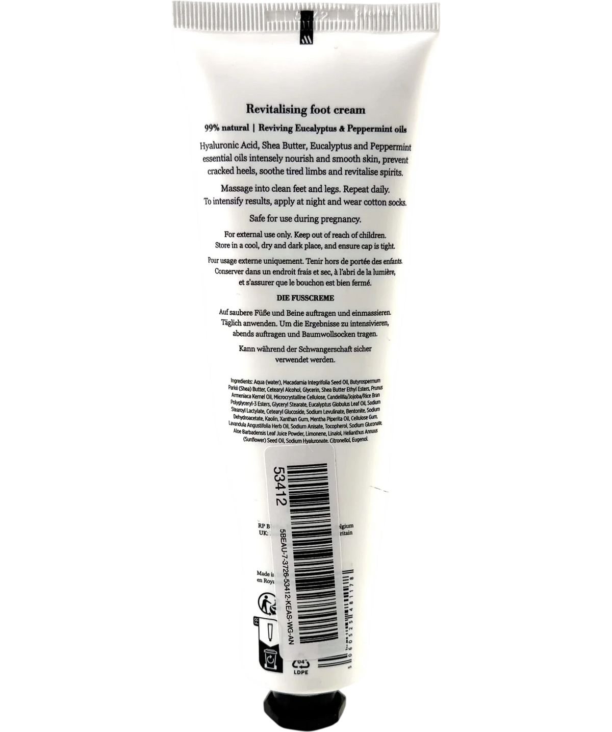 Nailberry Nailberry La Crème Pied The Foot Cream 150ml, size 150ml — back