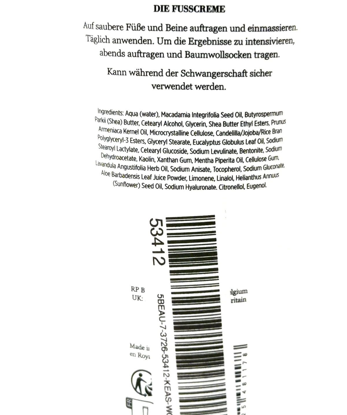 Nailberry Nailberry La Crème Pied The Foot Cream 150ml, size 150ml — fabric detail