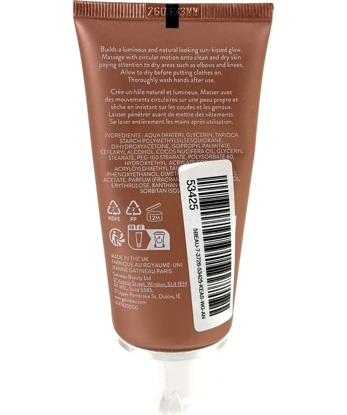 gatineau Gatineau Golden Glow Gradual Tan 75ml, size 75ml — back