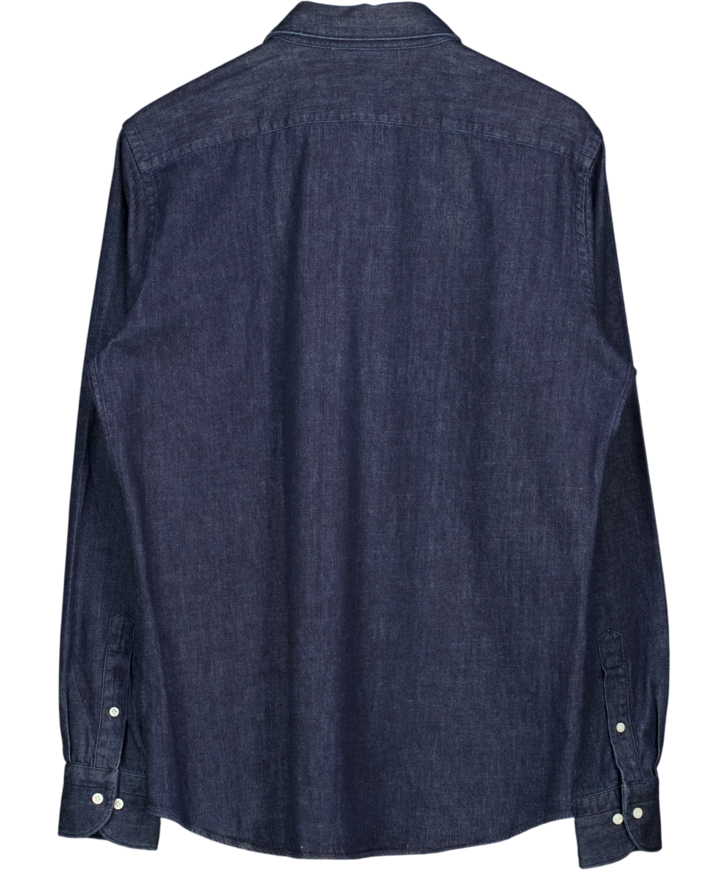 SuitSupply Blue Blue Slim Fit Shirt, size UK M — back