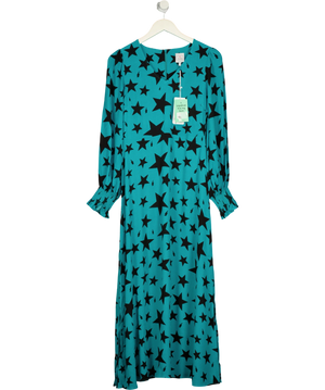 Scamp & Dude Green Star & Lightning Bolt Midi Dress UK 8