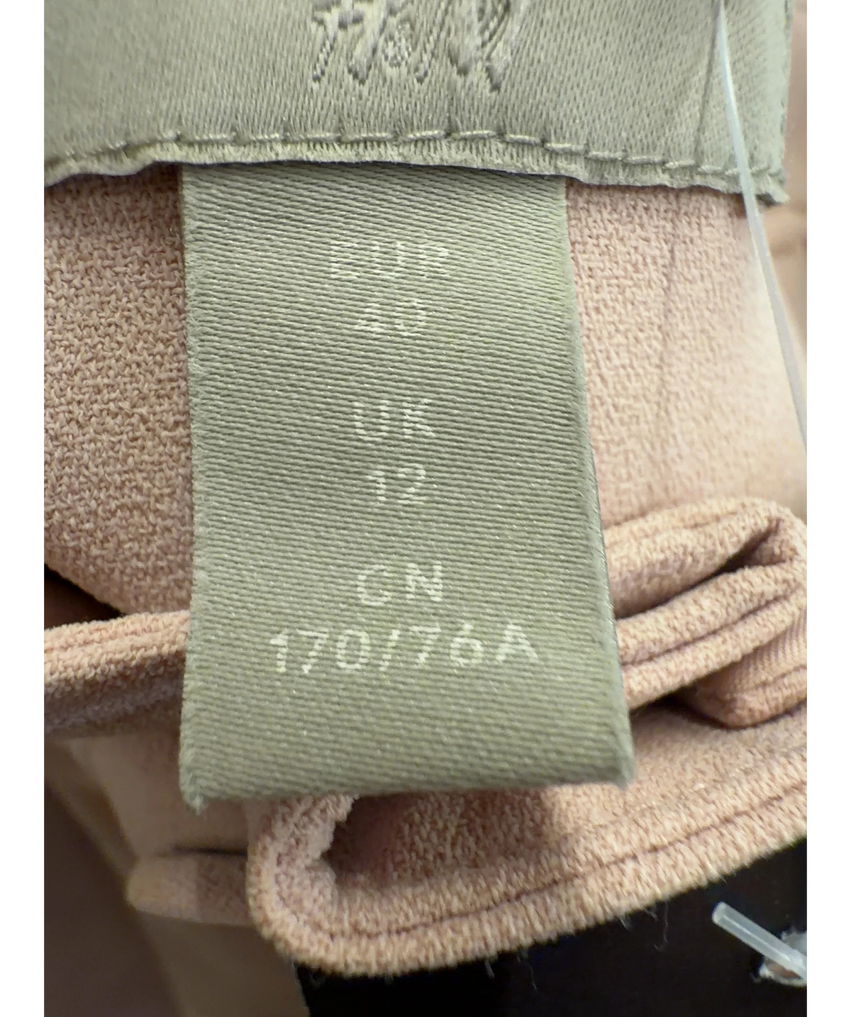 H&M Pink Colour, size UK 12 — care label