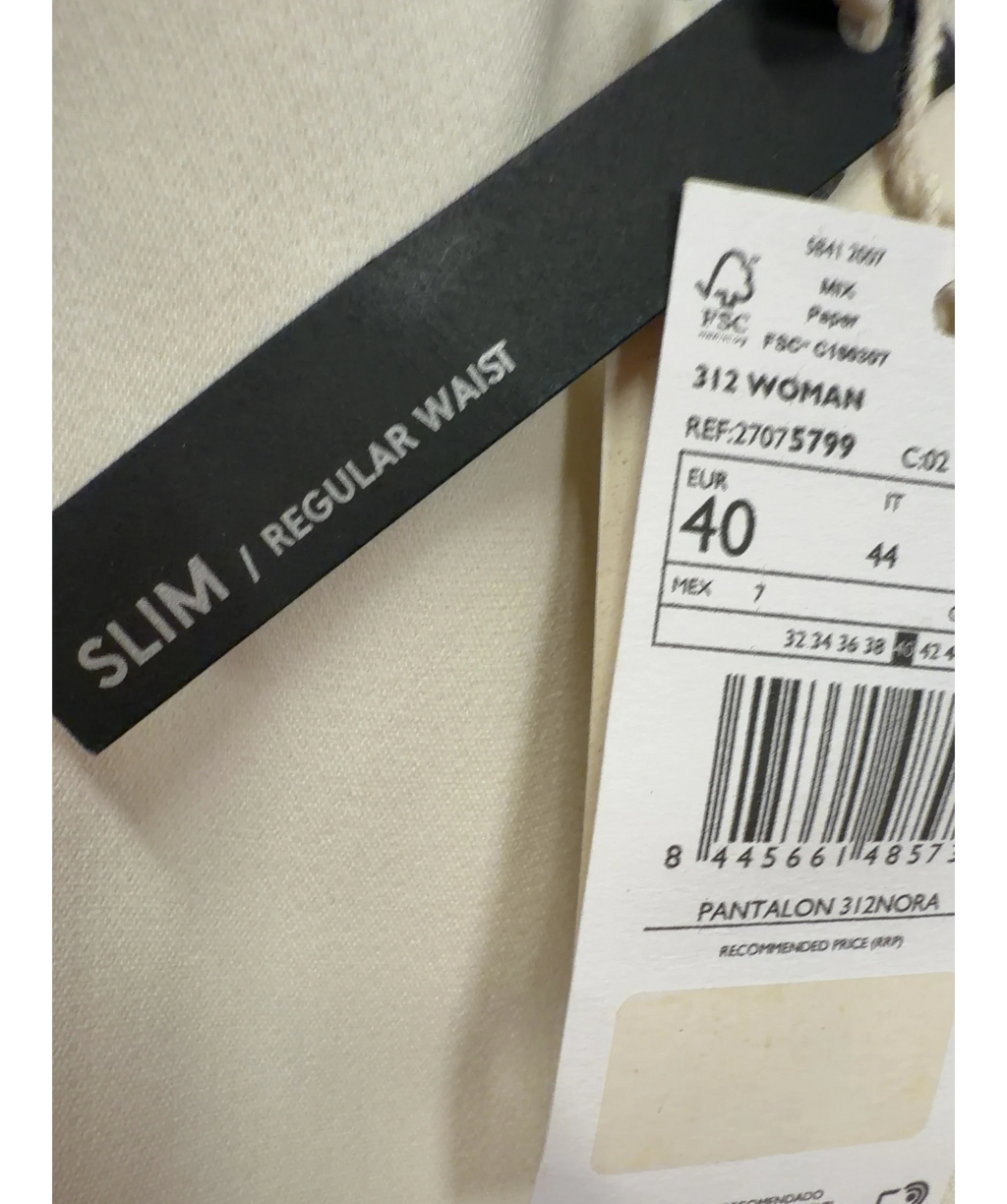 MANGO Cream 312NORA, size UK 12 — label
