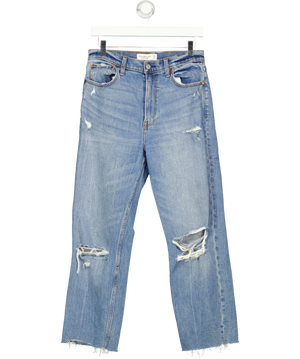 Abercrombie & Fitch The Ankle Straight Blue Ripped Jeans W29