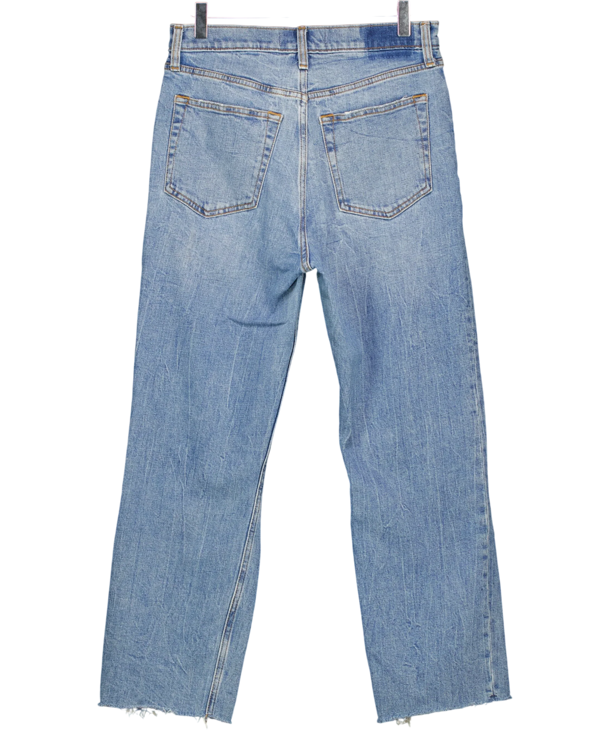ABERCROMBIE & FITCH Blue The Ankle Straight, Ultra High Rise, size W29 — back