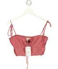 Pull&Bear Pink Dusty Pink Crop top, size UK M — front