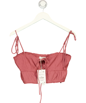 Pull&Bear Dusty Pink Crop Top UK M