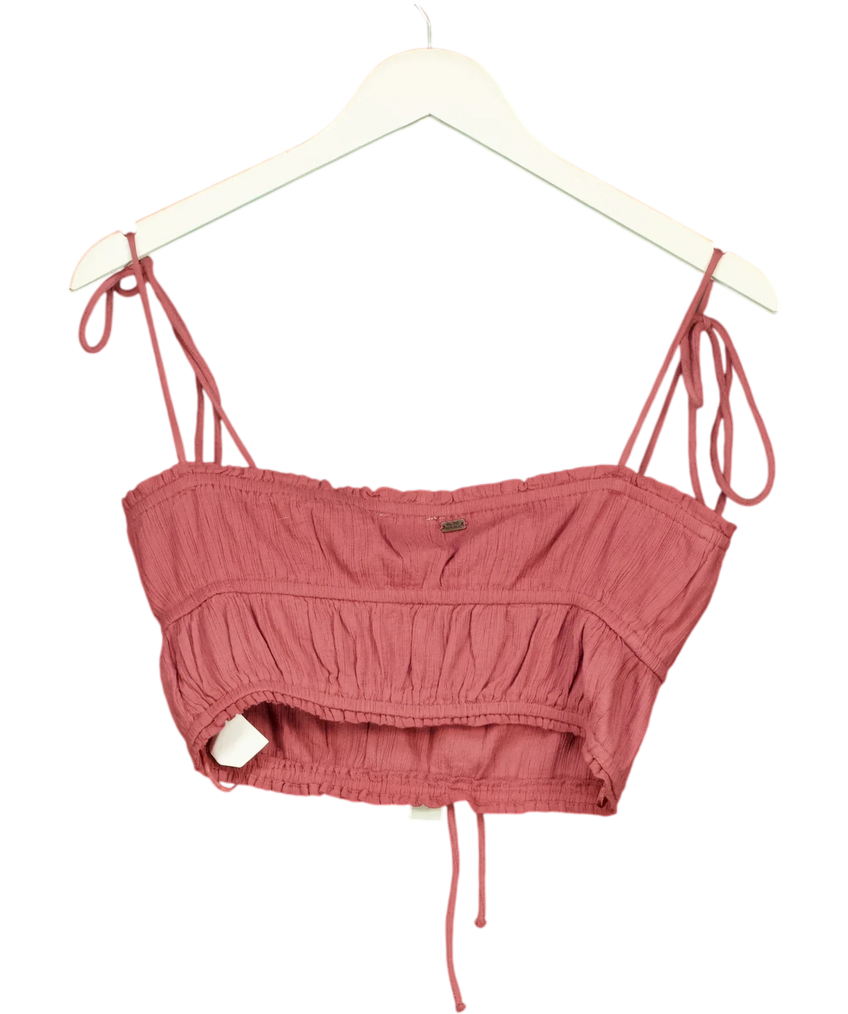 Pull&Bear Pink Dusty Pink Crop top, size UK M — back