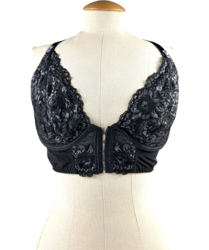 Pour Moi Black Lace Strappy Bralette UK 32F