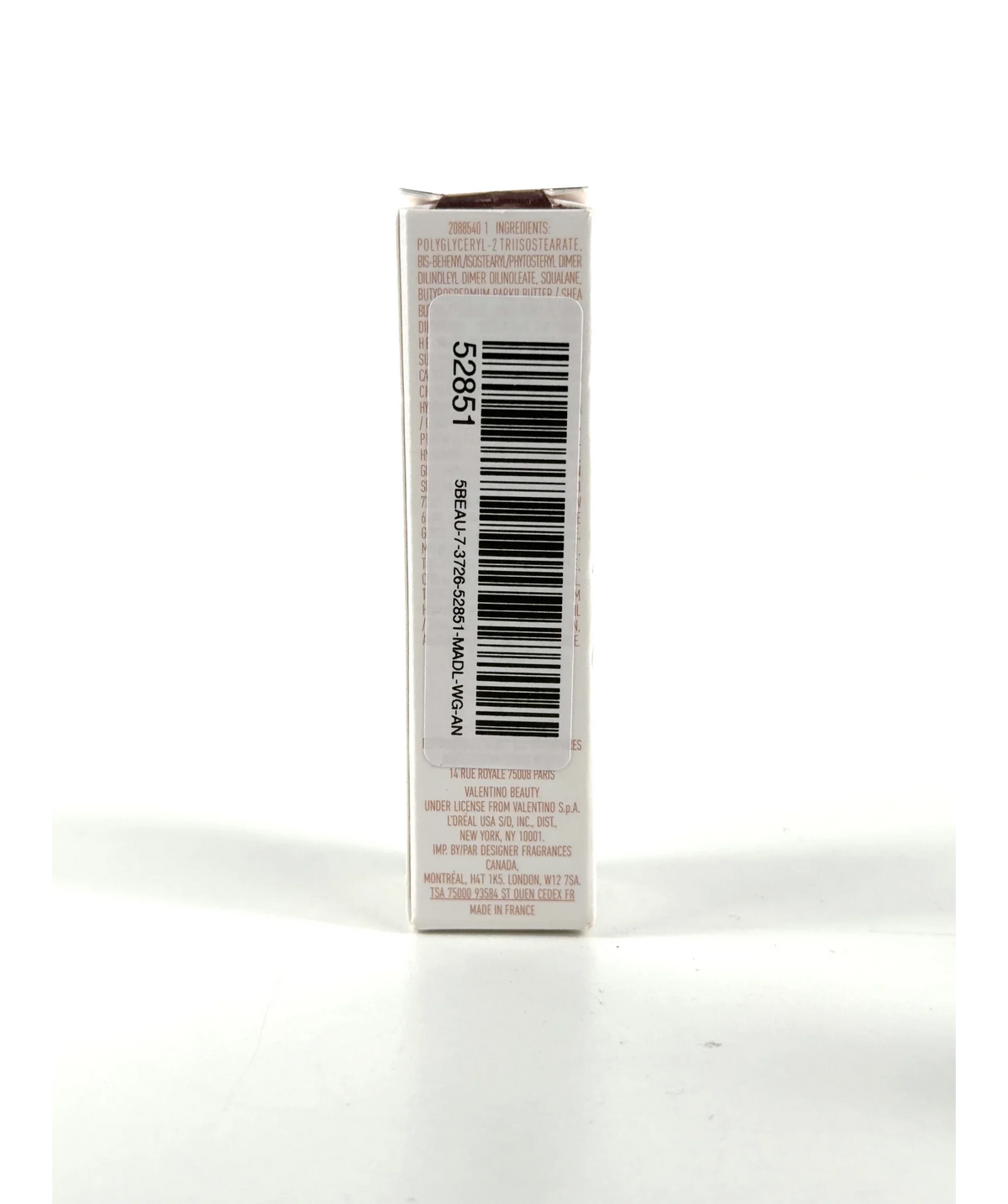 Valentino 400A Solar Coral SPIKE VALENTINO LIP BALM, size 1.9g — fabric detail