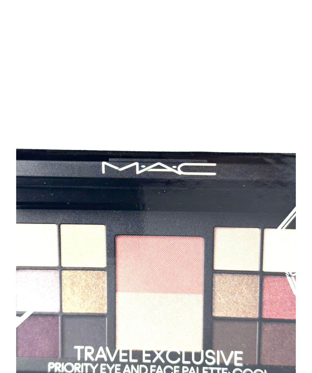 MAC Cool Travel Exclusive Priority Eye and Face Palette: Cool, size 16.8g — label