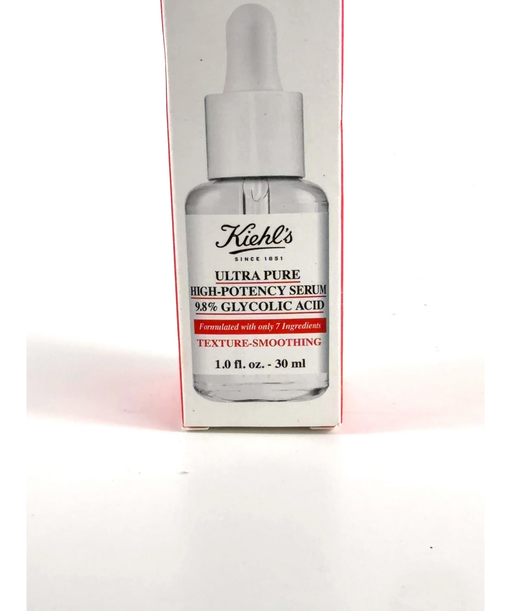 Kiehl's Ultra Pure High-Potency Serum 9.8% Glycolic Acid, size 30ml — care label