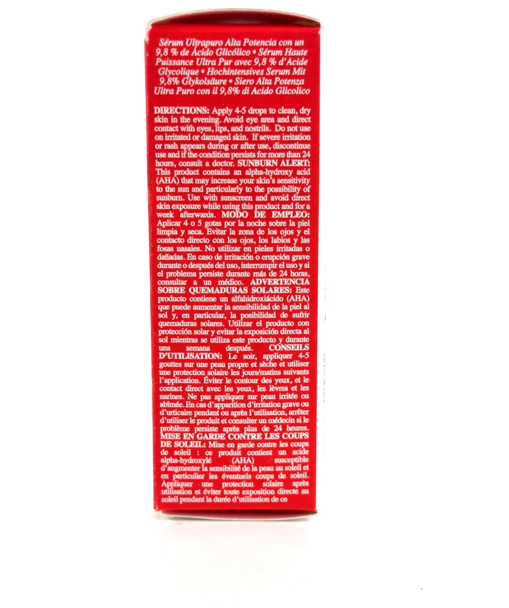 Kiehl's Ultra Pure High-Potency Serum 9.8% Glycolic Acid, size 30ml — fabric detail