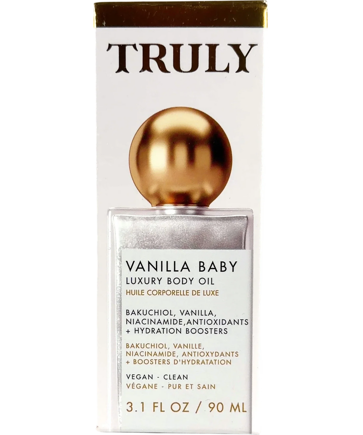 TRULY Vanilla Baby Luxury Body Oil, size 90ml — front