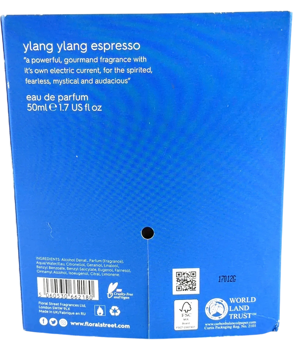 FLORAL STREET ylang ylang espresso, size 50ml — back