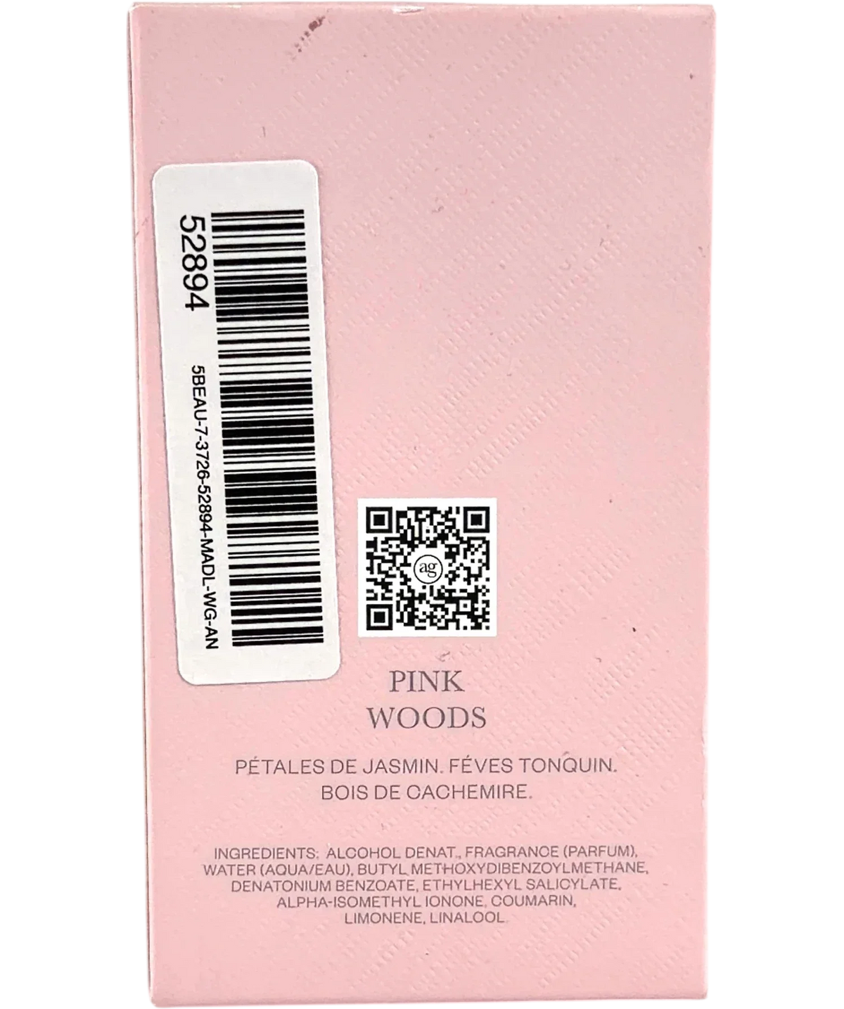 ariana grande PINK WOODS, size 30ml — back