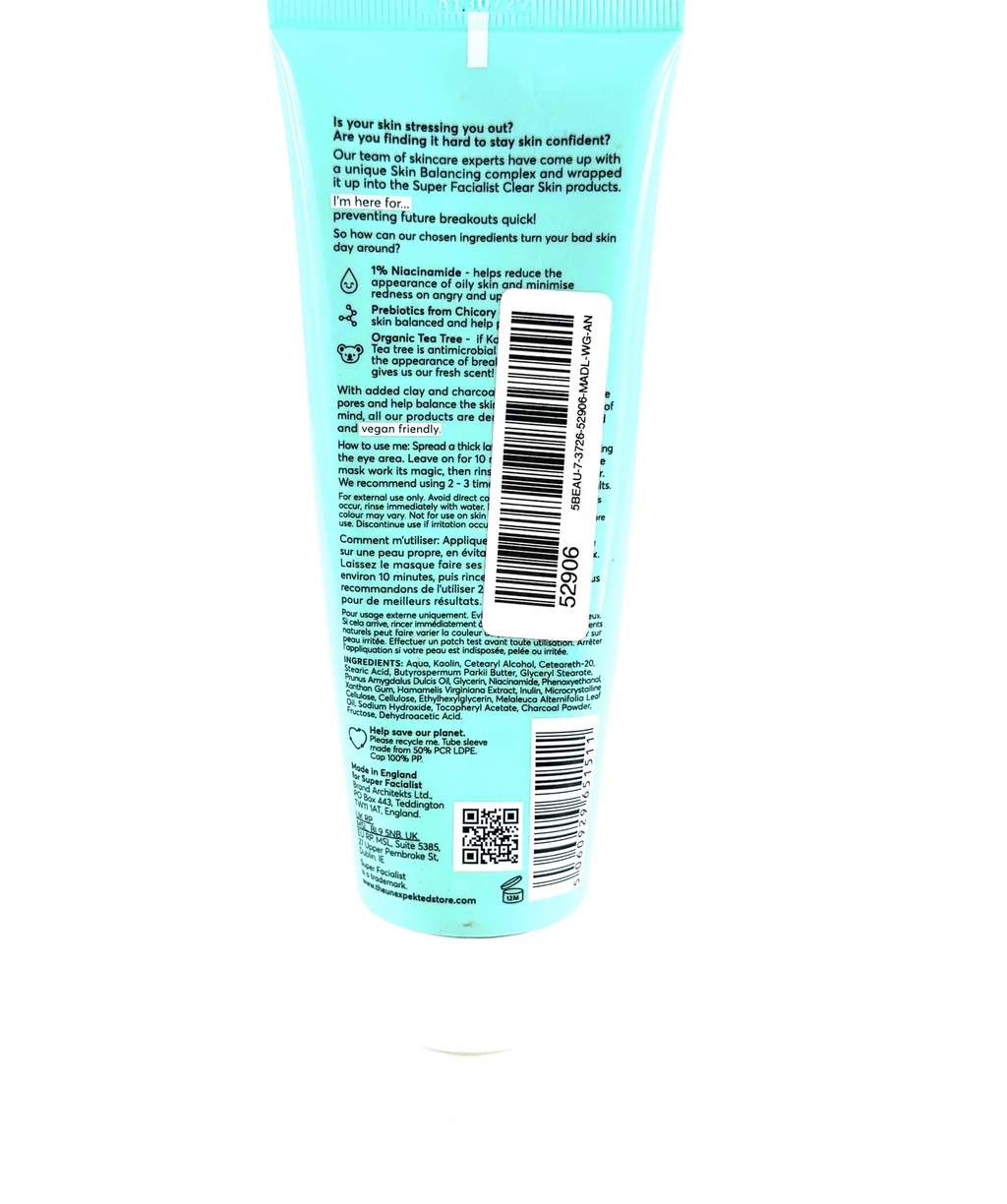 Super Facialist Clear Skin Clear Out Clarifying Mask, size 125ml — fabric detail
