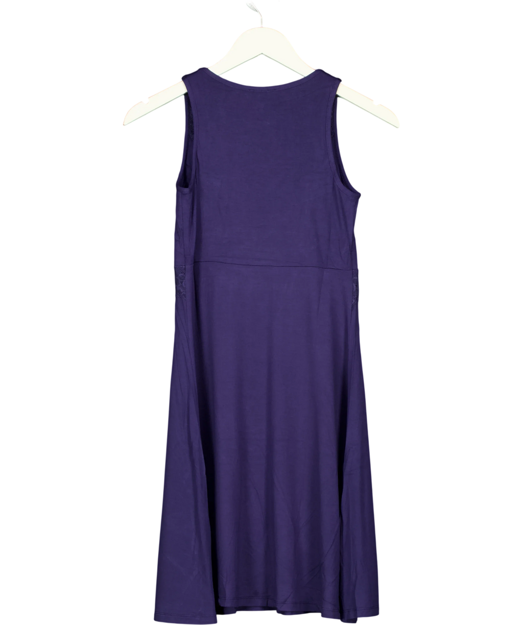 Pour Moi navy Sofa Loves Lace Hidden Mesh Support Soft Jersey Chemise, size UK 8 — back
