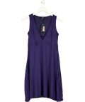 Pour Moi navy Sofa Loves Lace Hidden Mesh Support Soft Jersey Chemise, size UK 12 — front