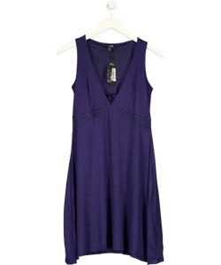 Pour Moi navy Sofa Loves Lace Hidden Mesh Support Soft Jersey Chemise, size UK 12 — front
