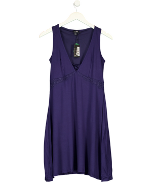Pour Moi Sofa Loves navy Blue  Lace Hidden Mesh Support Chemise Nightdress UK 12