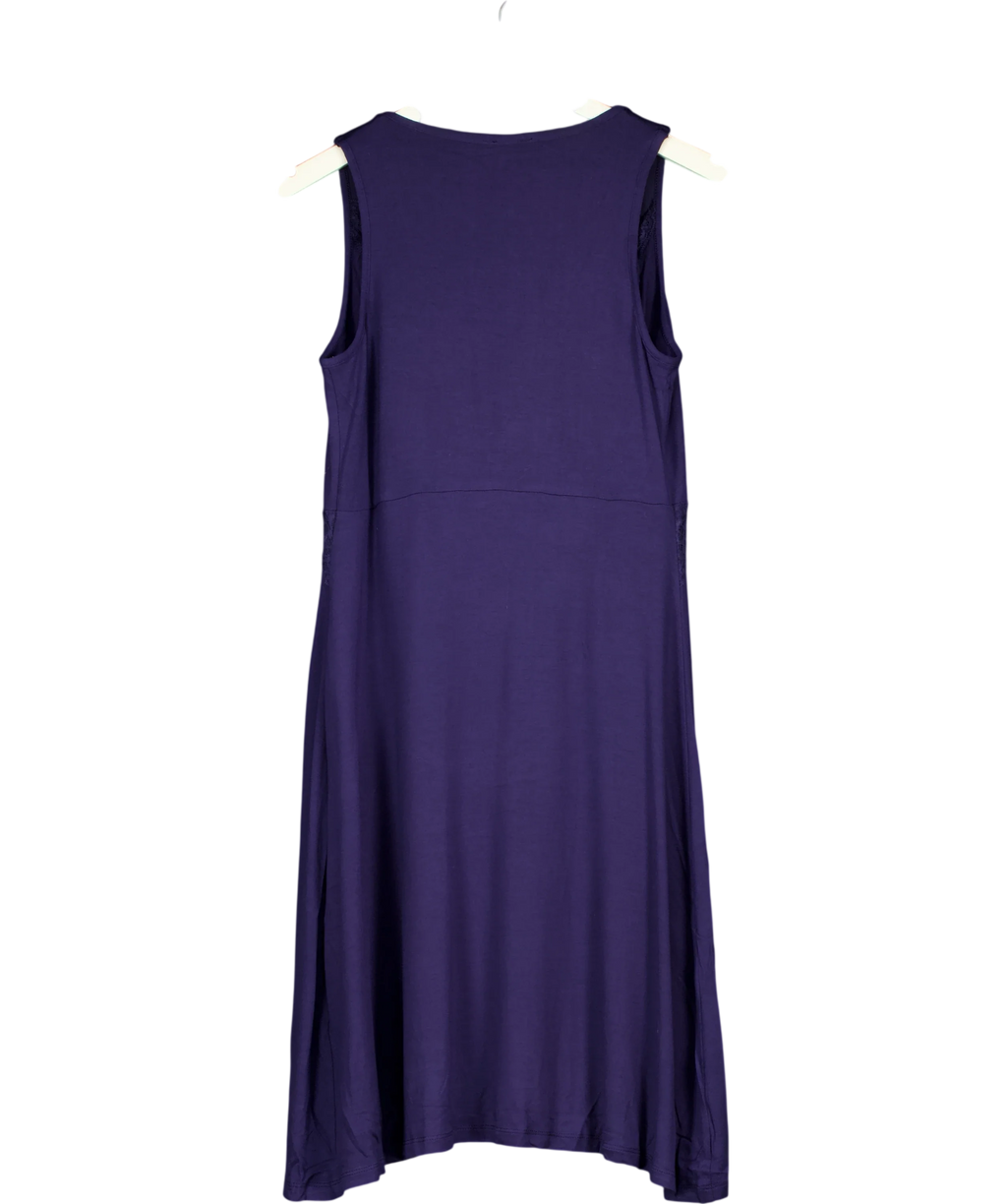 Pour Moi navy Sofa Loves Lace Hidden Mesh Support Soft Jersey Chemise, size UK 12 — back