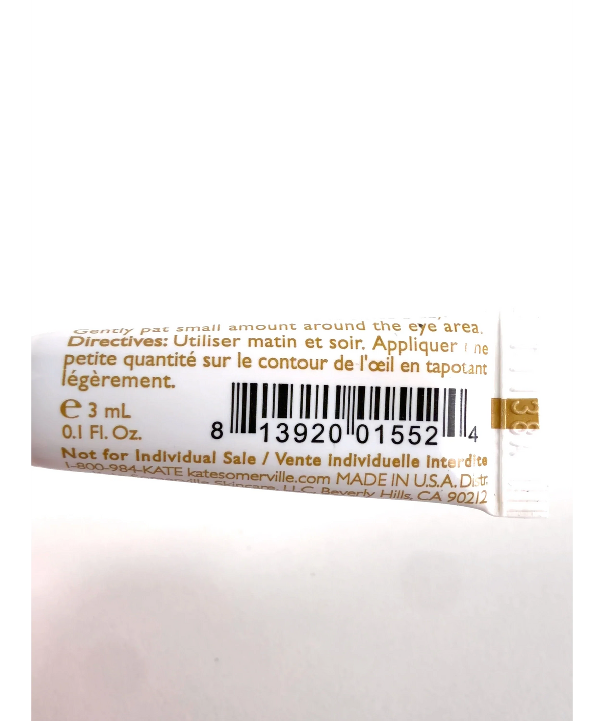 Kate Somerville +Retinol Firming Eye Cream, size 3ml — fabric detail