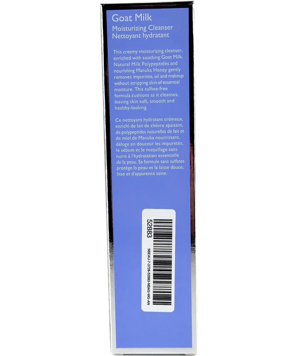 Kate Somerville Goat Milk Moisturizing Cleanser, size 120ml — back